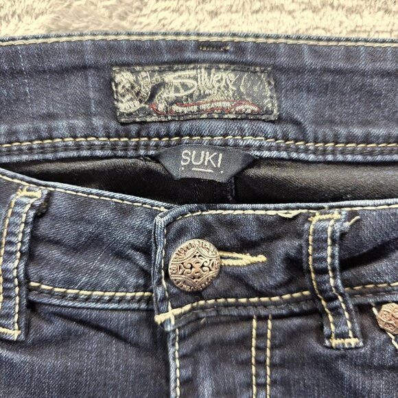 Silver Jeans Suki Jeans Womens 29x31 Blue Mid Slim Stretch Denim Classic Pockets - Picture 5 of 11
